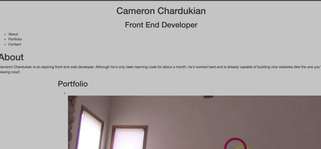 Portfolio Site Codepen